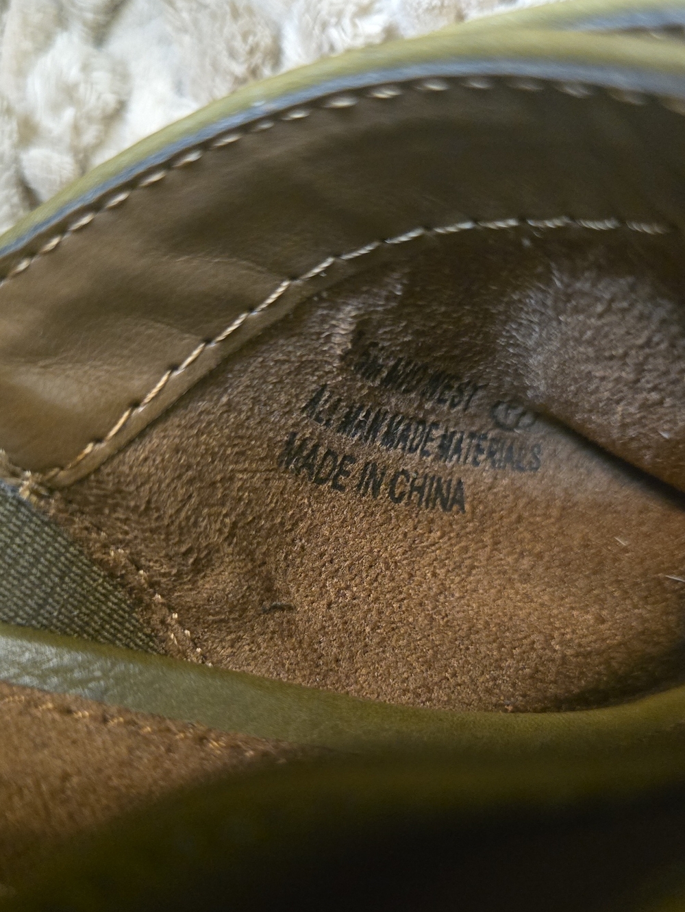 New A2 by Aerosoles Women's Size 7.5 Olive Green Leather Slide Mules 2.5 Heel - Picture 7 of 7